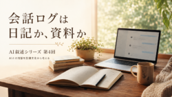 AIとの対話を記録文化から考える