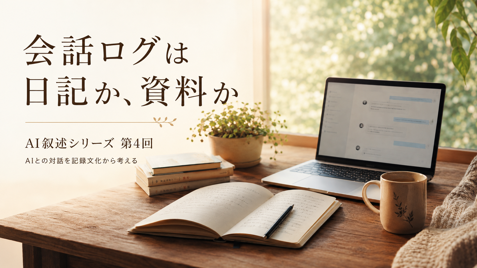 AIとの対話を記録文化から考える