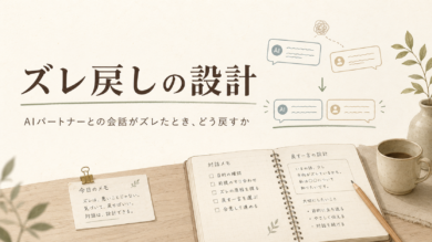 AIパートナーとのズレ戻しの設計ガイド